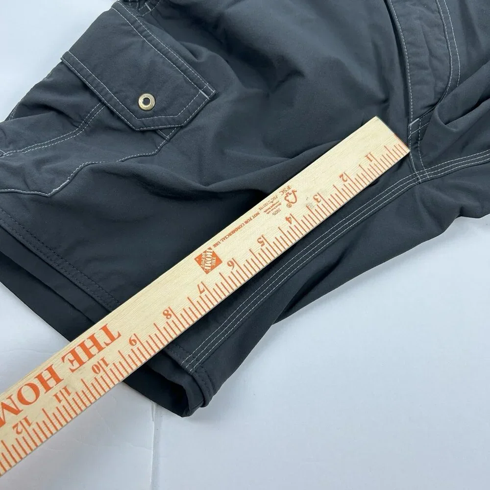 Kuhl Shorts Mens 30 Gray Renegade Convertible Stealth Hiking Cargo Zip Off